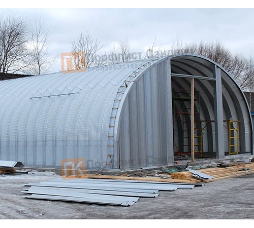 Сборно разборный ангар модель Q 21.3x7.2, 4.2x7.3, 1.5
