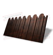 Профнастил фигурный С10 - 0,45 Окрас - Б, Print Elite Cherry Wood.