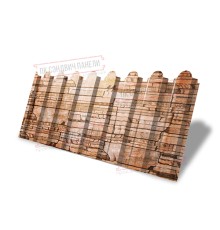 Профнастил фигурный С20 - 0,45 Окрас - Б, Print Elite с пленкой Sand Stone.