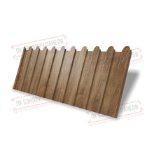 Профнастил фигурный C8 - 0,45 Print Elite Antique Wood.