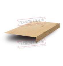 Планка карнизного свеса 200х30х2000 ECOSTEEL_MA-Сосна-0.5