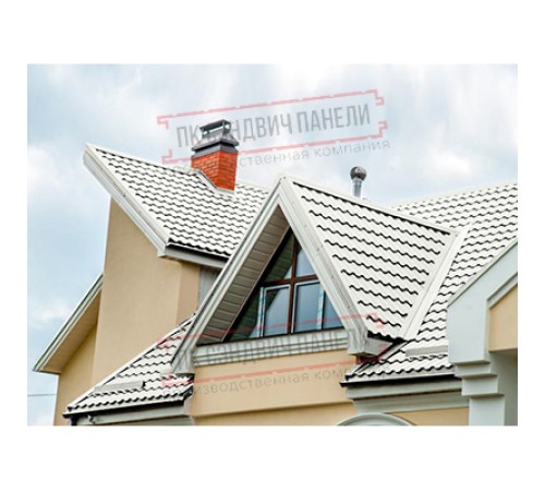 Планка ендовы верхняя 76х76х2000 Norman Ral9002-0.5