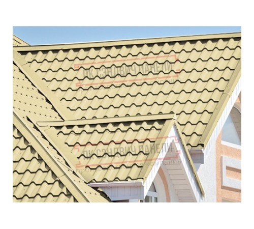 Планка конька плоского 150х150х2000 Norman ПЭ-1014-0.5