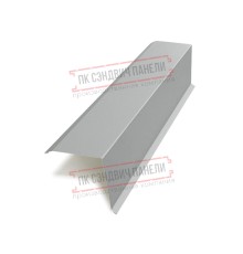 Планка торцевая 135х145х2000 ПЭ-9006-0.5