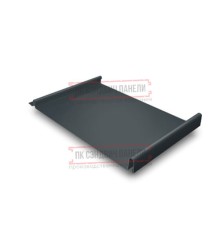 Кликфальц GL 0,5 Velur RAL7016 антрацитово-серый с пленкой на замках