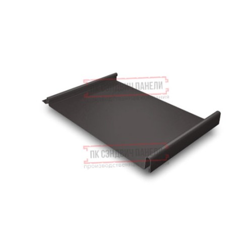 Кликфальц GL 0,5 Quarzit Pro Matt RR32 темно-коричневый с пленкой на замках