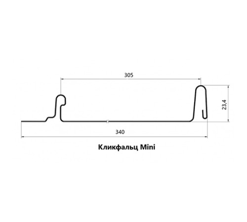 Кликфальц mini 0,45 Полиэстер RAL1014 слоновая кость с пленкой на замках