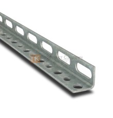 L-образный профиль перфорированный К237 50x36x2000-2,5 мм, горячеоцинкованный