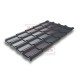 Металлочерепица Камея RAL7024 Drap-0.45