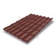 Металлочерепица классик плюс RAL3009 Satin-0.5