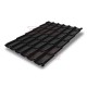 Металлочерепица Классик RAL9005 Velur-0,5