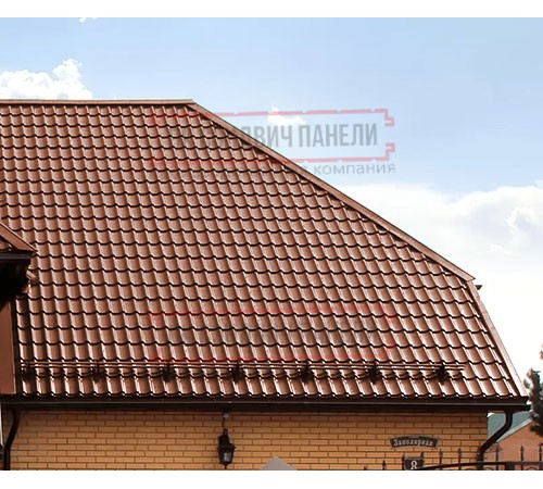 Металлочерепица Классик RAL8004 Satin Мatt-0,5