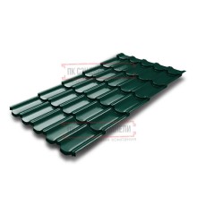 Металлочерепица Квинта плюс 3D RAL6005 Atlas-0,5