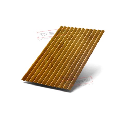 Профилированный лист МП18х1100 ECOSTEEL_T-ЗолотойДуб-0.5