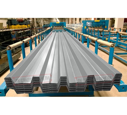 Профнастил Н60-845 Полиэстер RAL-9006-0.5