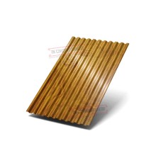 Профилированный лист C21х1000 ECOSTEEL_ТД-ЗолотойДуб-0.5