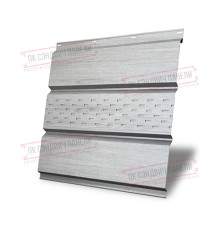 Софит металлический центральная перфорация 0,45 Print Elite с пленкой Snow Wood