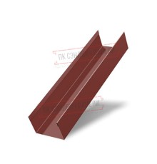 Стойка жалюзи Milan,Tokyo 0,5 GreenCoat Pural BT, matt RR 29 красный