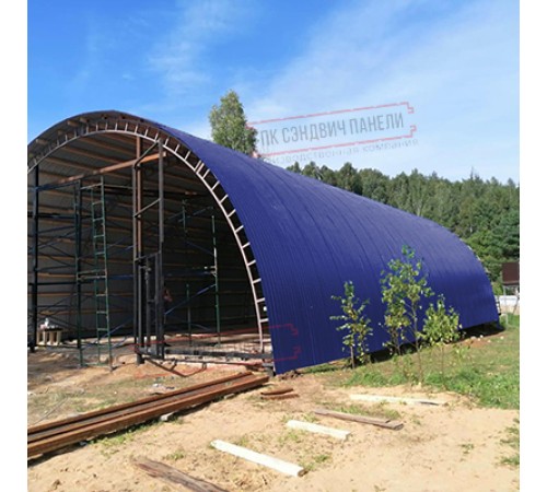 Профнастил МП10ПГ-0.7, Ширина-1100, Полиэстер RAL5002