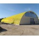 Профнастил H114ПГ-0.65, для бескаркасных ангаров, Полиэстер RAL 1018.