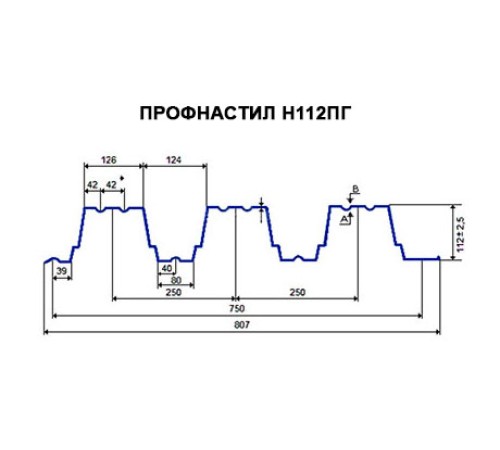 Профнастил H112ПГ-0.65, для бескаркасных ангаров, Полиэстер RAL 6005.